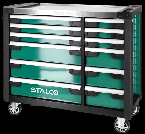 Szafka narzędziowa 12 szuflad, blat nierdzewny.jpg