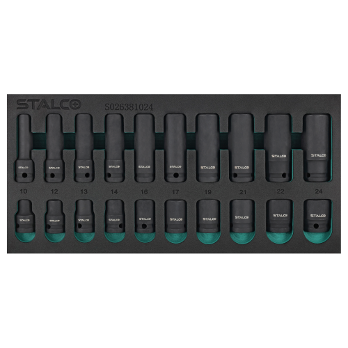 Zestaw nasadek udarowych 12, 10-24mm, CrMo, 20elem STALCO S026381024.png