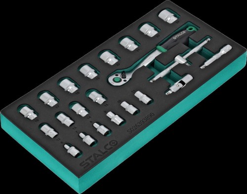 Zestaw kluczy nasadowych 38 6-24mm 22elem 90T CrV wkład EVA 1.jpg