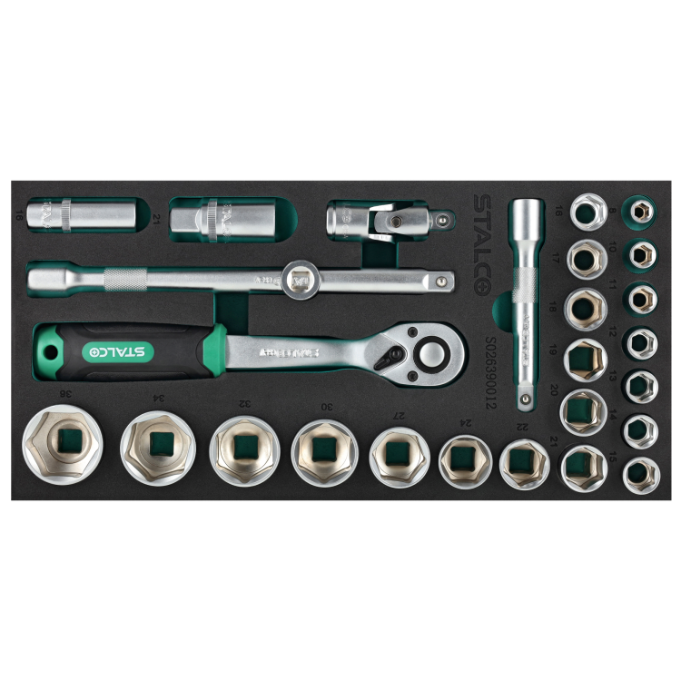 Zestaw kluczy nasadowych 12, 8-36mm, 27elem,STALCO S026390012.png