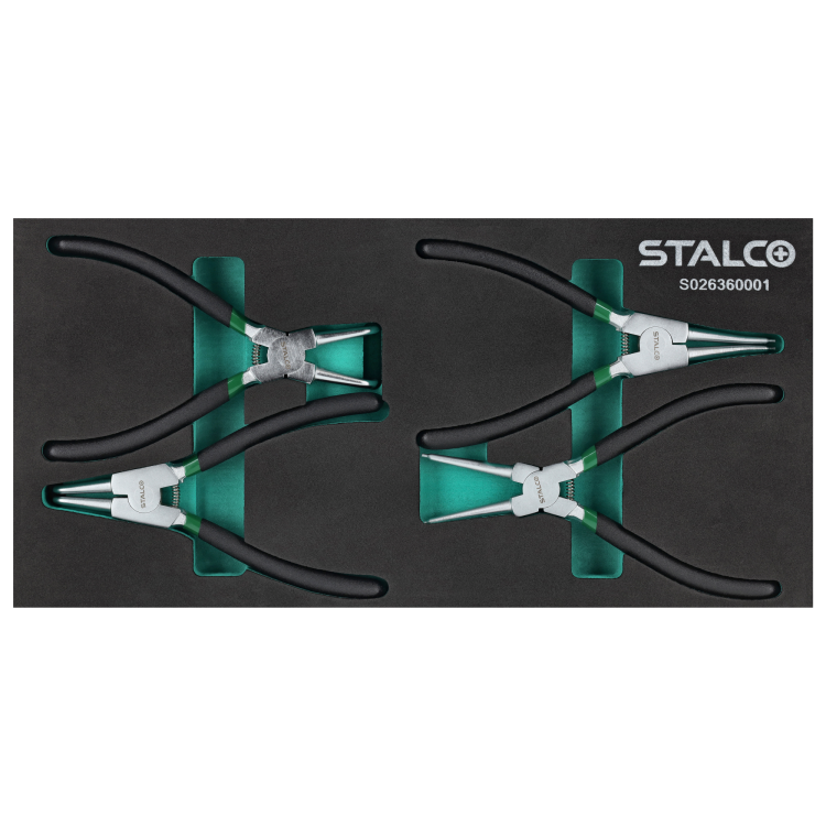Zestaw szczypiec do pierścieni segera, 4 elem CrV wkład EVA STALCO S026360001.png