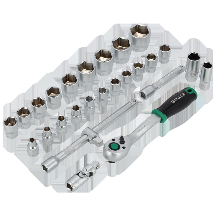 Zestaw kluczy nasadowych 12 8-36mm 27elem 90T CrV wkład EVA 1.jpg