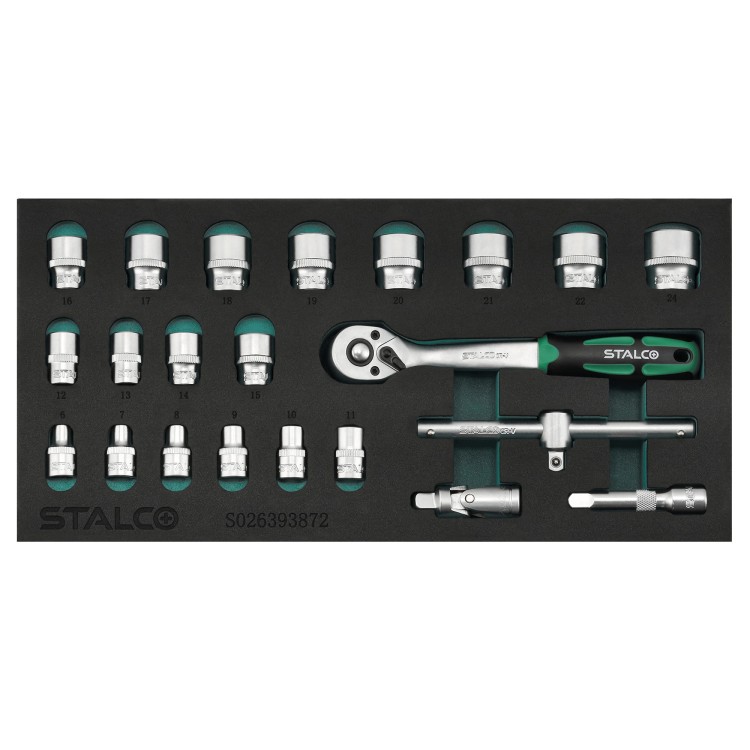 Zestaw kluczy nasadowych 38 6-24mm 22elem 72T CrV wkład EVA.jpg