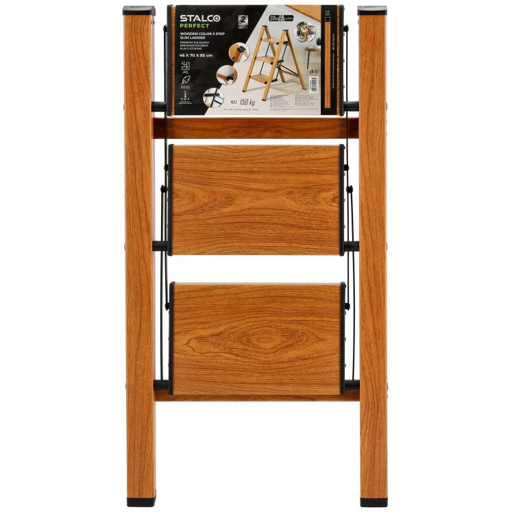 Drabina składana drewnopodobna 3-stopnie bez uchwytu STALCO PERFECT S020140413 6.jpg