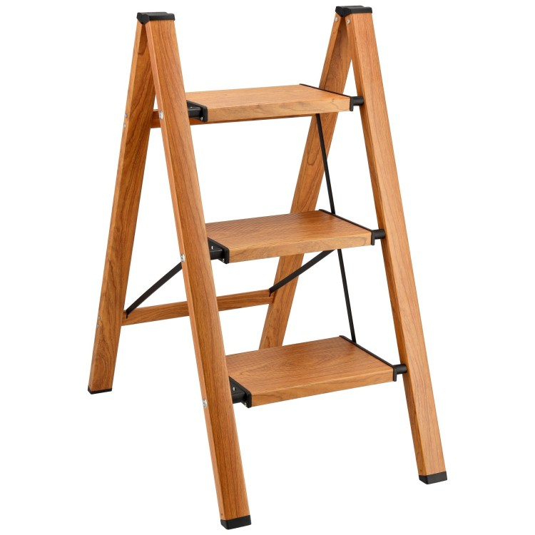 Drabina składana drewnopodobna 3-stopnie bez uchwytu STALCO PERFECT S020140413 5.jpg
