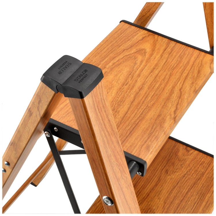 Drabina składana drewnopodobna 3-stopnie bez uchwytu STALCO PERFECT S020140413 1.jpg