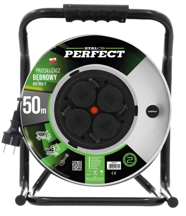 Przedłużacz bębnowy specjalistyczny Heavy Line 40m; IP-44 4x2p+Z, 16A, 3680W, 3x2,5mm H05RR-F-CZARNY.jpg